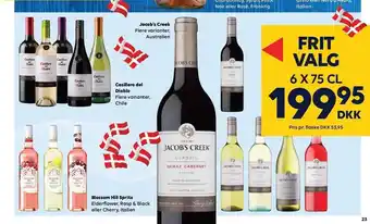 BorderShop Jacob's Creek, Casillero del diablo eller Blossom Hill Spritz tilbud