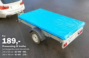 Biltema Presenning til trailer tilbud