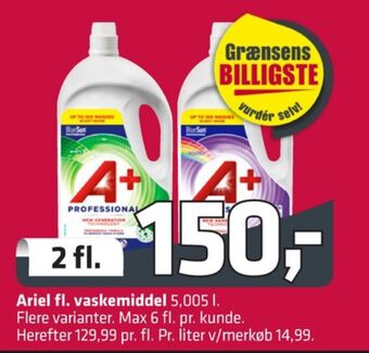 Fleggaard A+ vaskemiddel-flydende tilbud