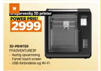 Power Flashforge 3d printer tilbud
