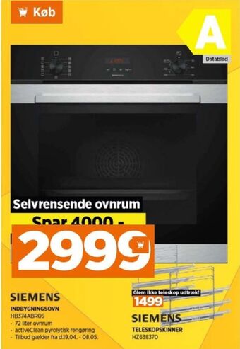 Power Siemens indbygningsovn tilbud