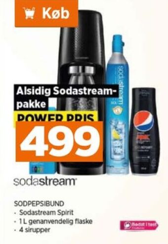 Power Sodastream sodavandsmaskine tilbud