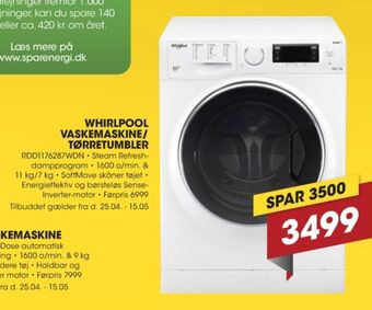 Punkt1 Whirlpool vaskemaskine tilbud