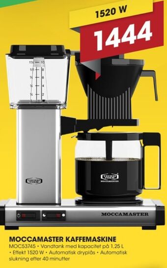 Punkt1 Moccamaster kaffemaskine tilbud