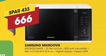 Punkt1 Samsung mikroovn tilbud