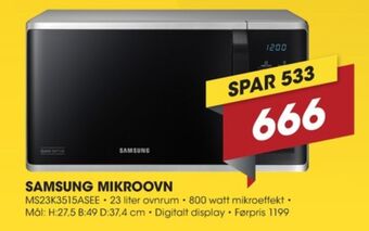 Punkt1 Samsung mikroovn tilbud