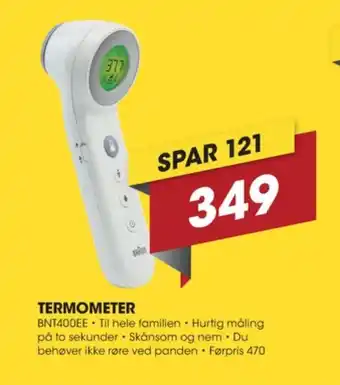 Punkt1 Braun termometer tilbud