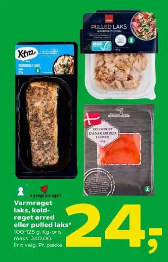 Coop 365 Varmrøget laks, koldrøget ørred eller pulled laks tilbud