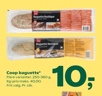 Coop 365 Coop baguette tilbud