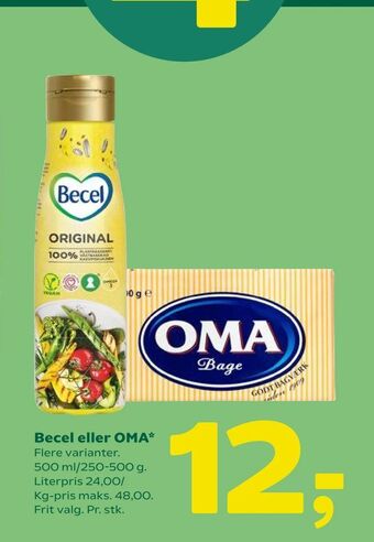 Coop 365 Becel eller OMA tilbud