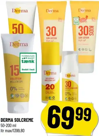 Løvbjerg Derma Solcreme 50-200 ml tilbud