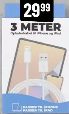 Kabel 3 mtr iphone