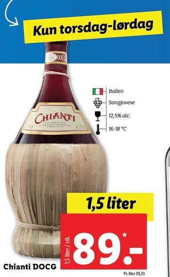 Lidl Chianti DOCG tilbud