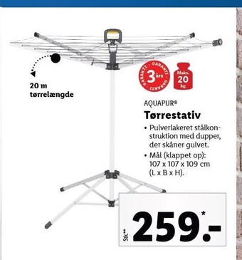 Lidl Tørrestativ tilbud