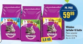 Otto Duborg Whiskas tørfoder til katte tilbud
