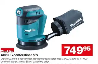 Makita excentersliber