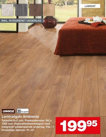 Bauhaus Logoclic laminatgulv tilbud