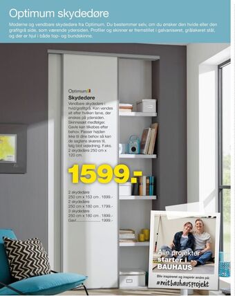 Bauhaus Optimum skydedøre tilbud