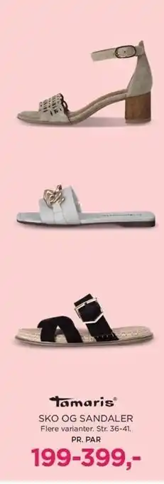 Salling Tamaris sko og sandaler tilbud