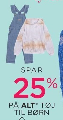 Salling Spar 25% på alt tøj til børn tilbud