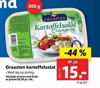 Lidl Graasten kartoffelsalat tilbud