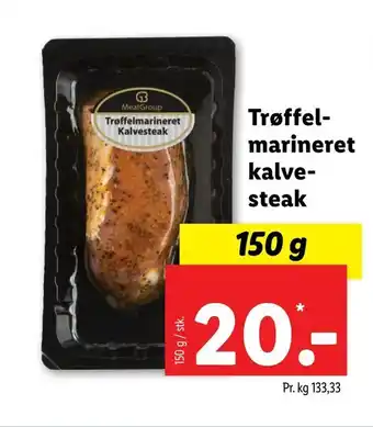 Lidl Trøffel marineret kalve steak tilbud