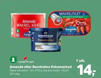 Kvickly Amanda eller Bornholms fiskemarked tilbud