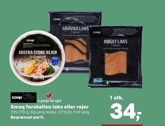 Kvickly Smag forskellen laks eller rejer tilbud
