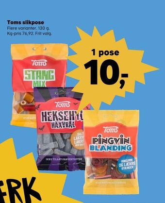 Kvickly Toms slikpose tilbud