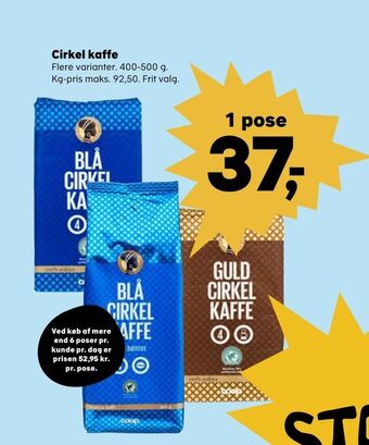 Kvickly Cirkel kaffe tilbud