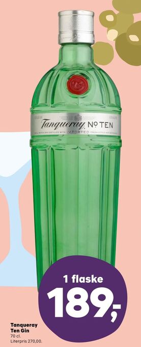 Kvickly Tanqueray Ten Gin tilbud
