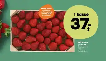 Kvickly Hel kasse jordbær tilbud