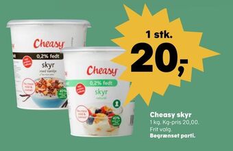 Kvickly Cheasy skyr tilbud