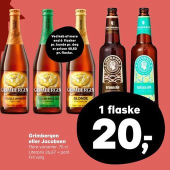 Kvickly Grimbergen eller Jacobsen tilbud