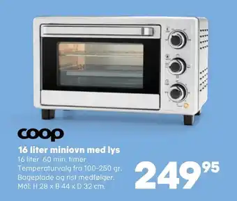 Kvickly 16 liter miniovn med lys tilbud