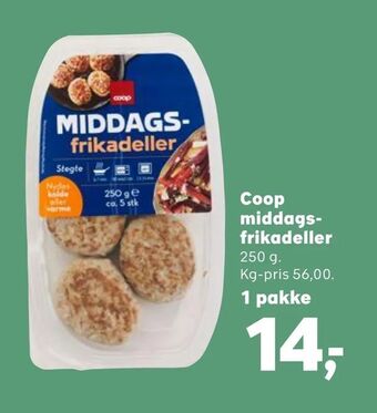 SuperBrugsen Coop middagsfrikadeller tilbud