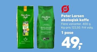 SuperBrugsen Peter Larsen økologisk kaffe tilbud