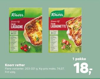 SuperBrugsen Knorr retter tilbud