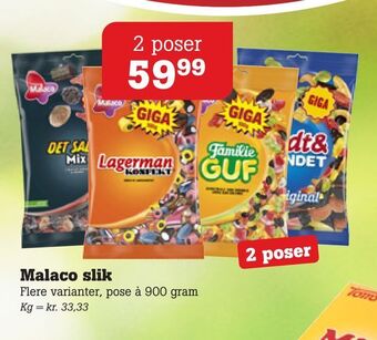 Poetzsch Padborg Malaco slik tilbud