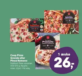 SuperBrugsen Coop Pizza Grande eller Pinsa Romana tilbud