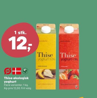 SuperBrugsen Thise økologisk yoghurt tilbud