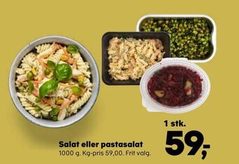 SuperBrugsen Salat eller pastasalat tilbud