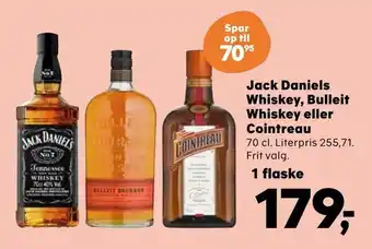 Jack Daniels Whiskey, Bulleit Whiskey eller Cointreau