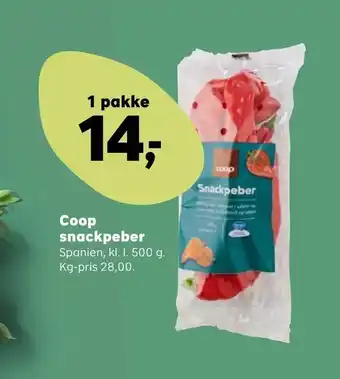 SuperBrugsen Coop snackpeber tilbud