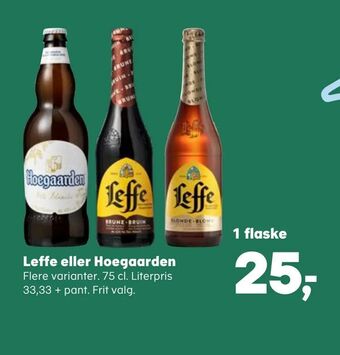 SuperBrugsen Leffe eller Hoegaarden tilbud