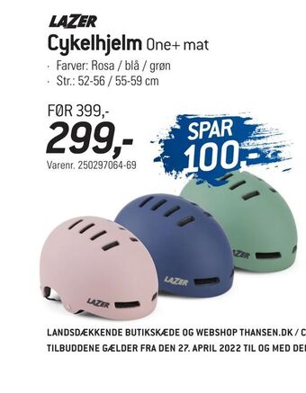 Thansen Cykelhjelm tilbud