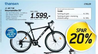 Thansen Mountainbike 26" tilbud