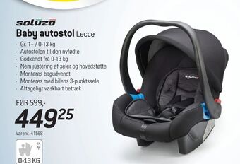 Thansen Baby autostol tilbud