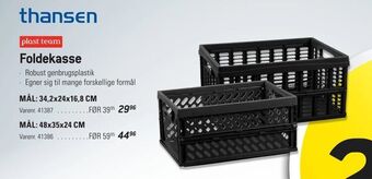 Thansen Foldekasse tilbud