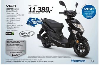Thansen Scooter tilbud